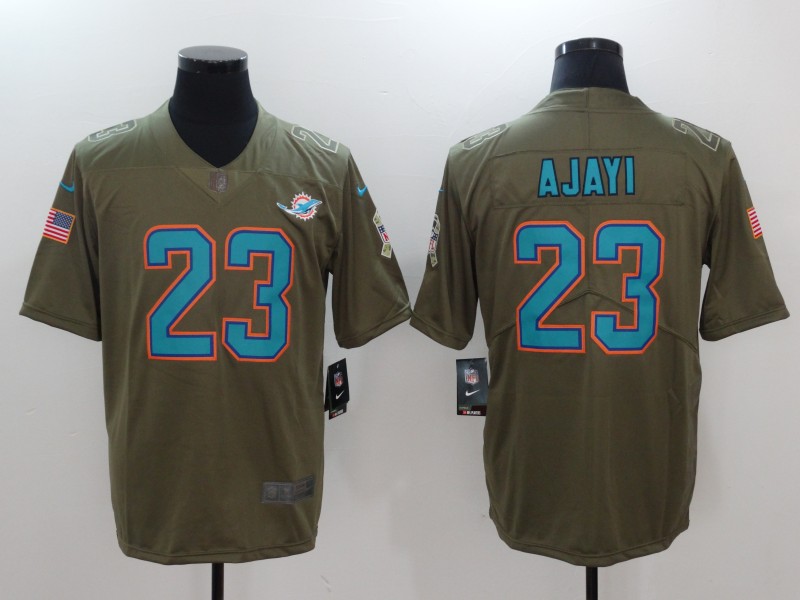 Men's Miami Dolphins Jay Ajayi #23 Brown Jersey